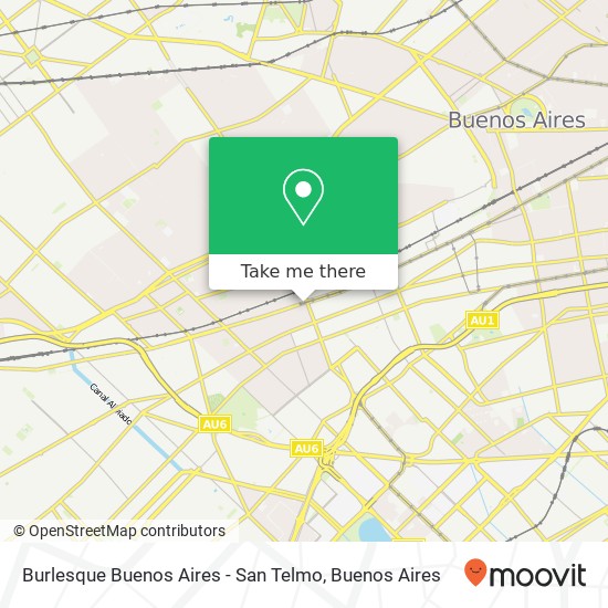 Burlesque Buenos Aires - San Telmo map