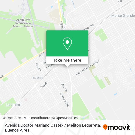 Avenida Doctor Mariano Castex / Meliton Legarreta map