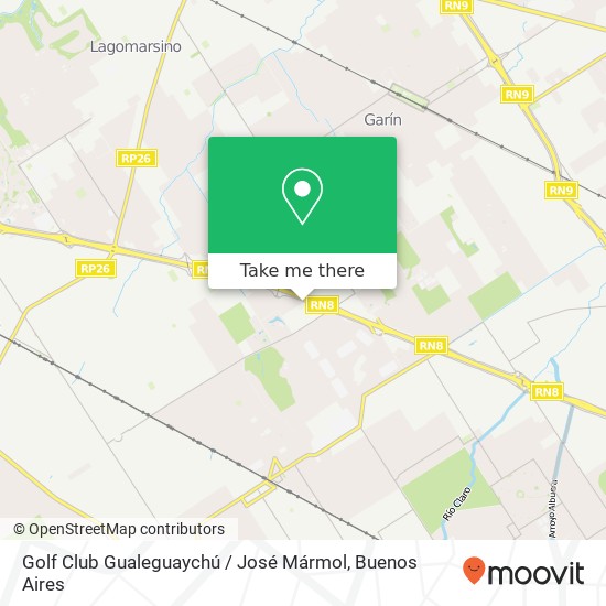 Golf Club Gualeguaychú / José Mármol map