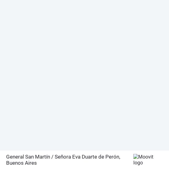 General San Martín / Señora Eva Duarte de Perón map
