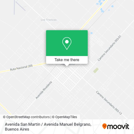 Avenida San Martín / Avenida Manuel Belgrano map