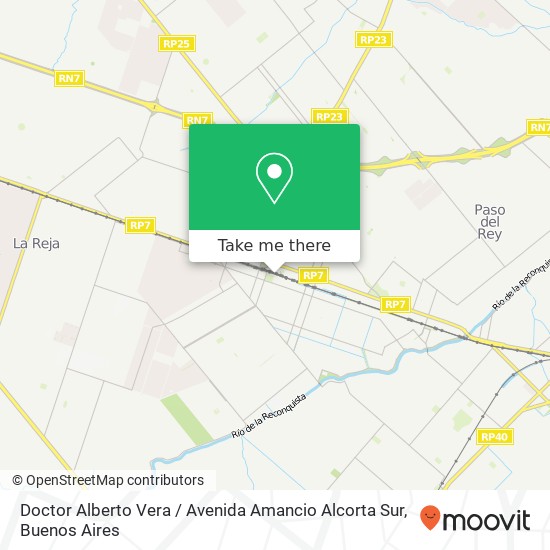 Mapa de Doctor Alberto Vera / Avenida Amancio Alcorta Sur