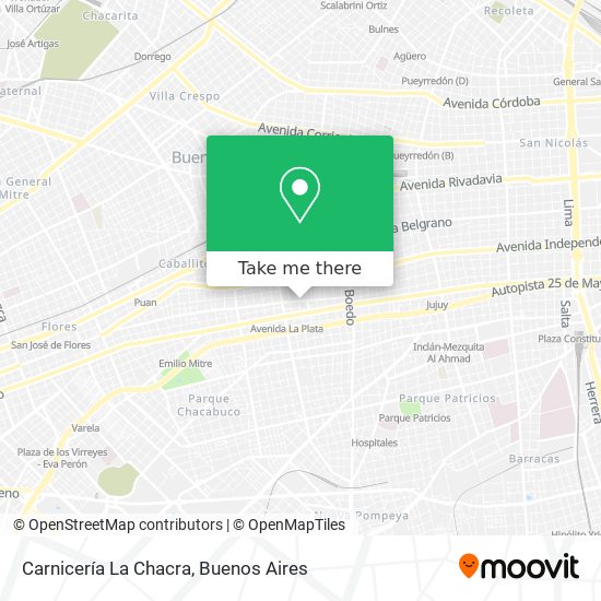Carnicería La Chacra map