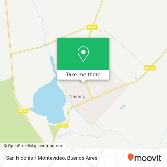 San Nicolás / Montevideo map