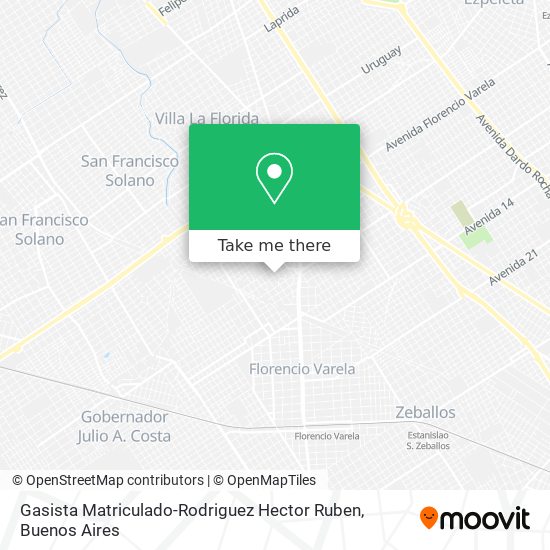 Gasista Matriculado-Rodriguez Hector Ruben map