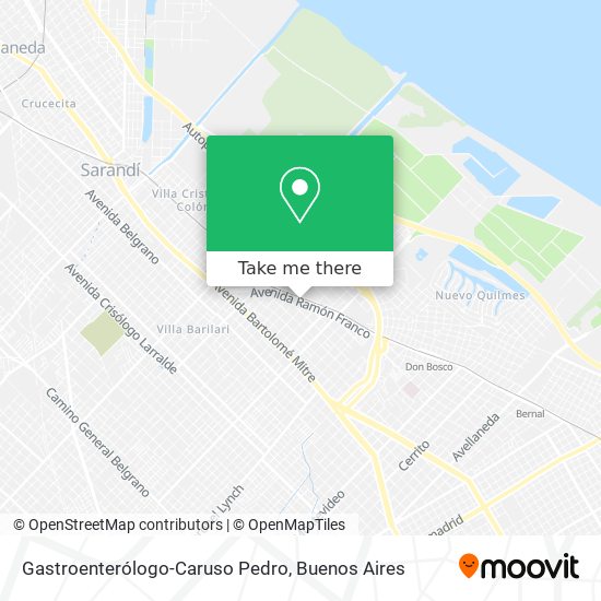 Mapa de Gastroenterólogo-Caruso Pedro