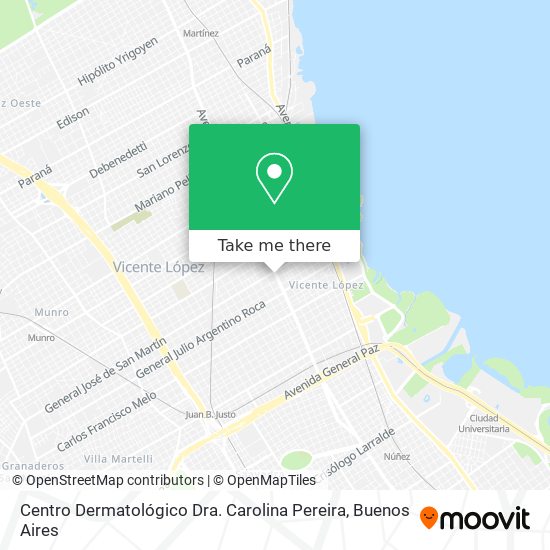 Mapa de Centro Dermatológico Dra. Carolina Pereira