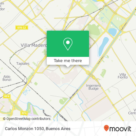 Carlos Monzón 1050 map