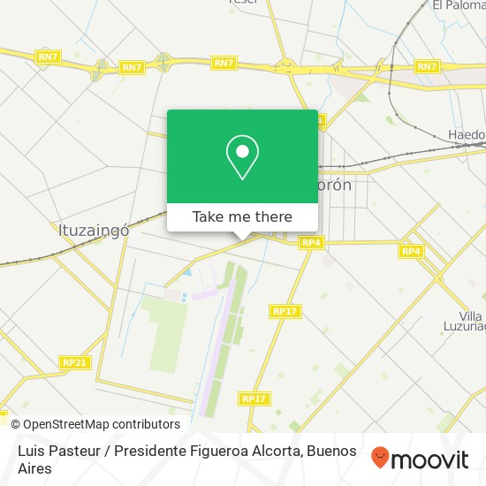 Luis Pasteur / Presidente Figueroa Alcorta map