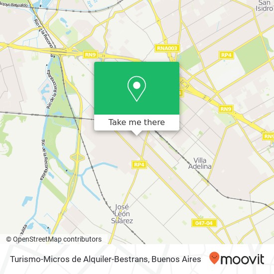 Turismo-Micros de Alquiler-Bestrans map