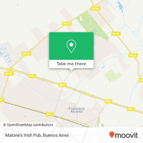 Malone's Irish Pub map