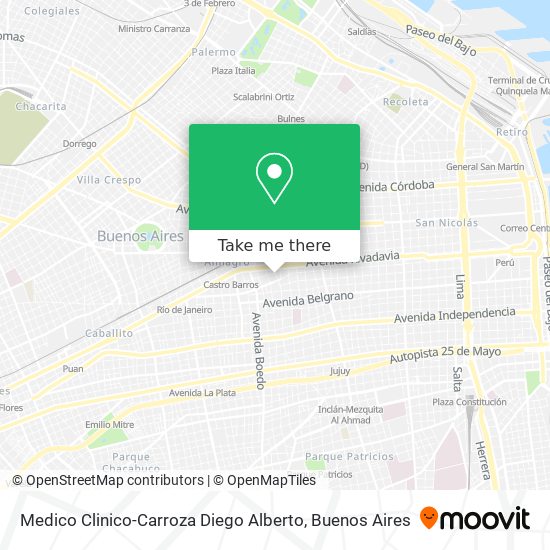 Medico Clinico-Carroza Diego Alberto map