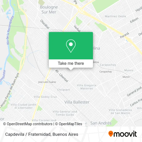 Capdevila / Fraternidad map