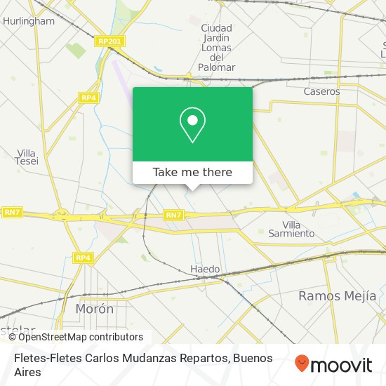 Fletes-Fletes Carlos Mudanzas Repartos map