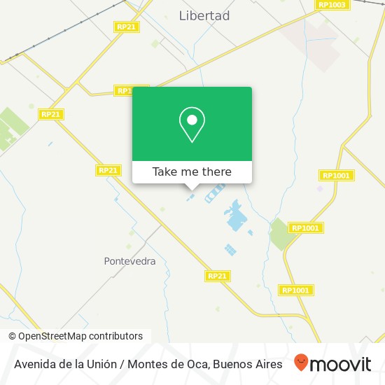 Avenida de la Unión / Montes de Oca map