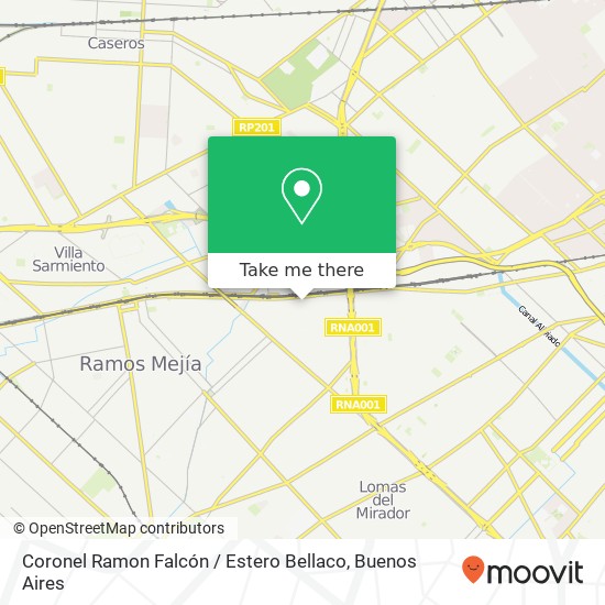 Coronel Ramon Falcón / Estero Bellaco map