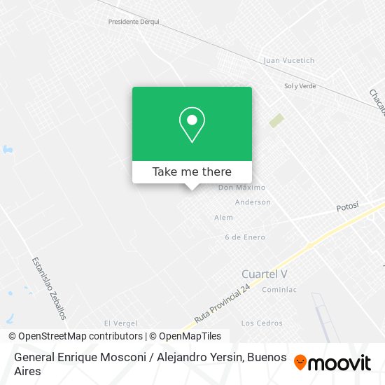 General Enrique Mosconi / Alejandro Yersin map