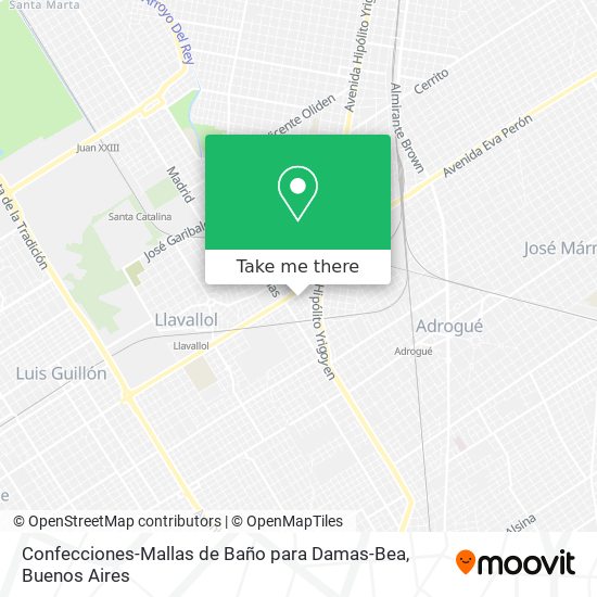 Confecciones-Mallas de Baño para Damas-Bea map