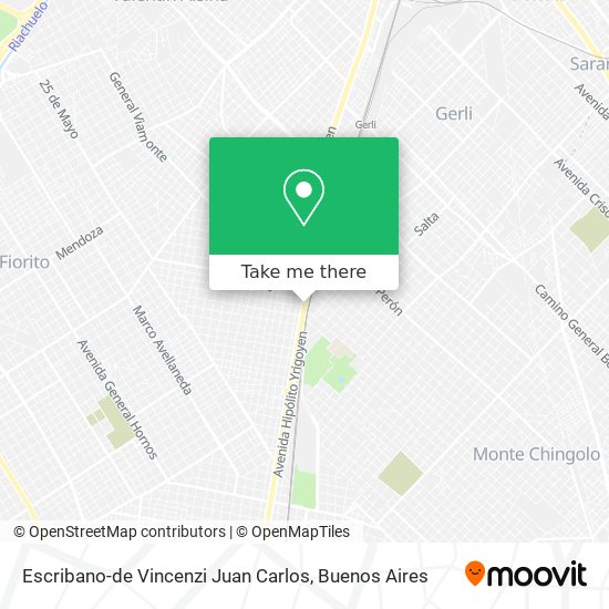 Escribano-de Vincenzi Juan Carlos map