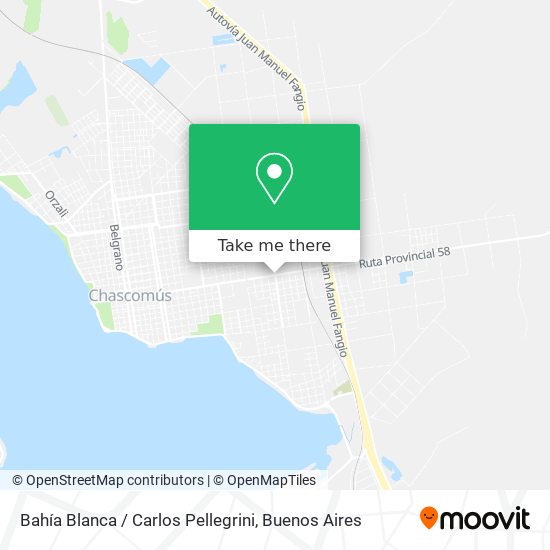 Bahía Blanca / Carlos Pellegrini map