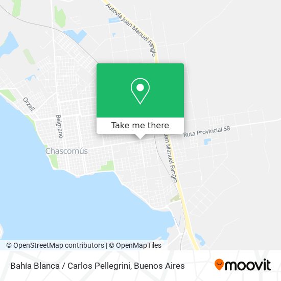 Mapa de Bahía Blanca / Carlos Pellegrini