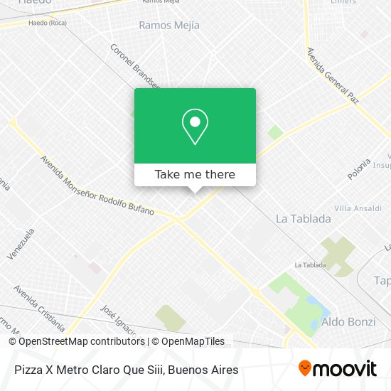 Pizza X Metro Claro Que Siii map