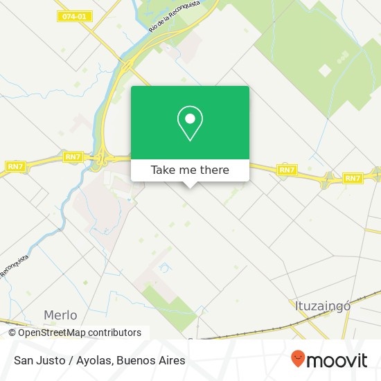 San Justo / Ayolas map