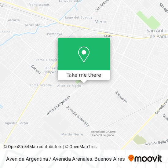 Avenida Argentina / Avenida Arenales map