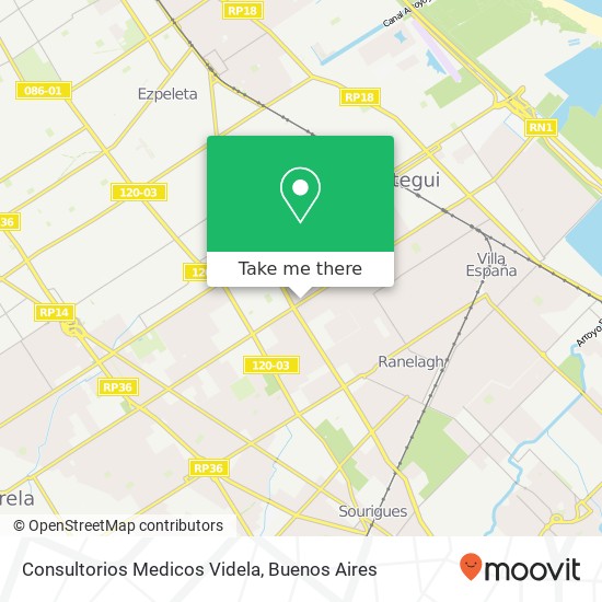 Consultorios Medicos Videla map