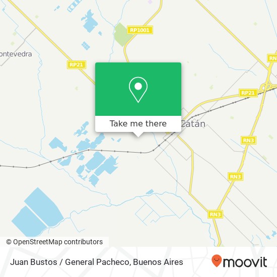 Juan Bustos / General Pacheco map