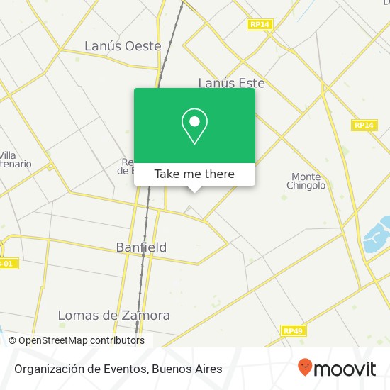 Organización de Eventos map