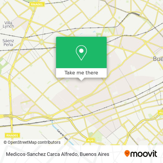 Medicos-Sanchez Carca Alfredo map