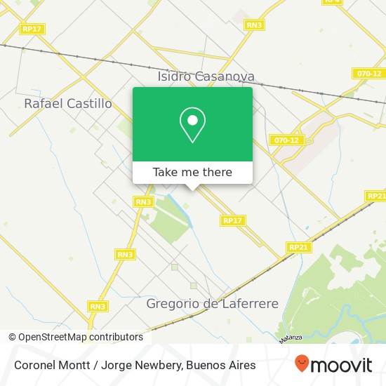 Mapa de Coronel Montt / Jorge Newbery