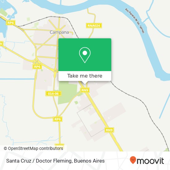 Santa Cruz / Doctor Fleming map