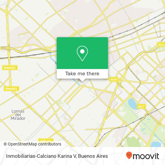 Inmobiliarias-Calciano Karina V map