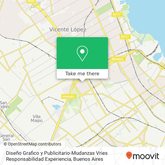 Diseño Grafico y Publicitario-Mudanzas Vries Responsabilidad Experiencia map