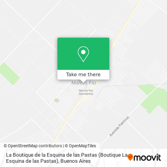 Mapa de La Boutique de la Esquina de las Pastas