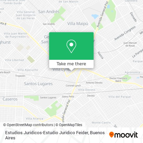 Estudios Juridicos-Estudio Juridico Feider map