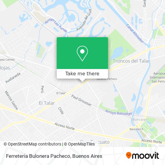 Ferreteria Bulonera Pacheco map