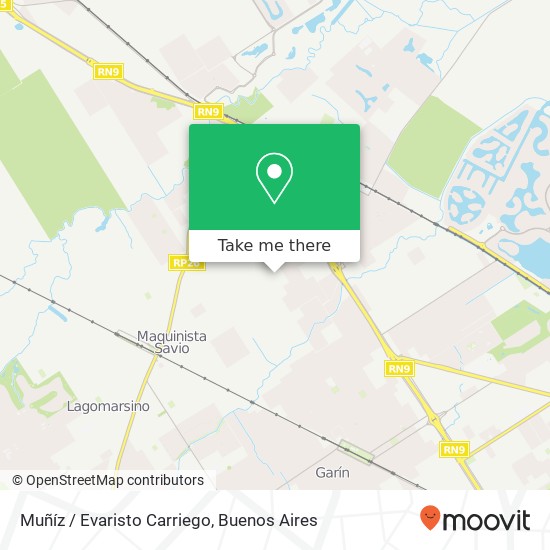 Muñíz / Evaristo Carriego map