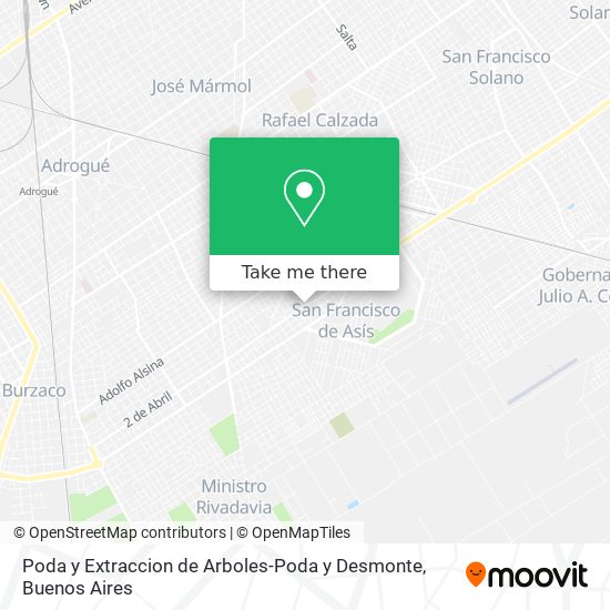 Poda y Extraccion de Arboles-Poda y Desmonte map