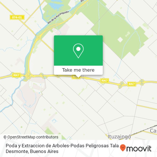 Mapa de Poda y Extraccion de Arboles-Podas Peligrosas Tala Desmonte