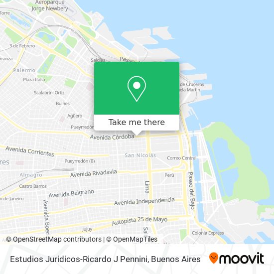 Estudios Juridicos-Ricardo J Pennini map