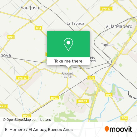 El Hornero / El Ambay map