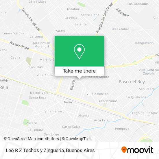Leo R Z Techos y Zingueria map