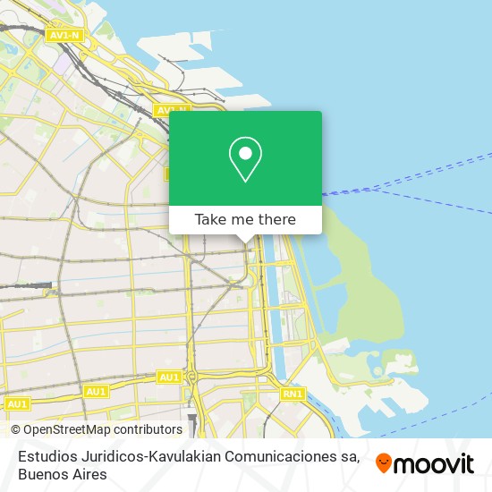 Estudios Juridicos-Kavulakian Comunicaciones sa map