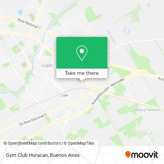 Mapa de Gym Club Huracan