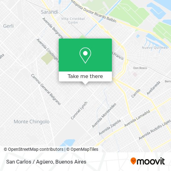 San Carlos / Agüero map