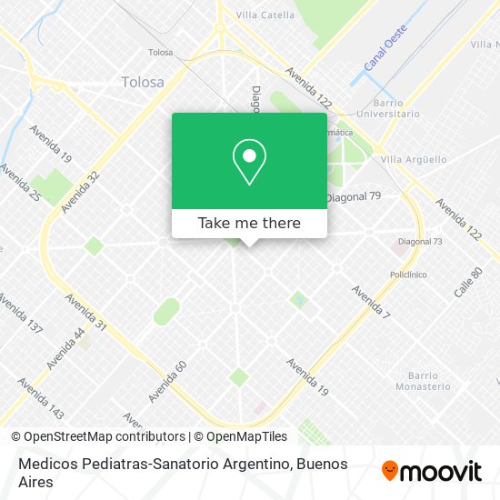 Medicos Pediatras-Sanatorio Argentino map