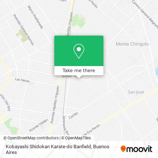 Kobayashi Shidokan Karate-do Banfield map